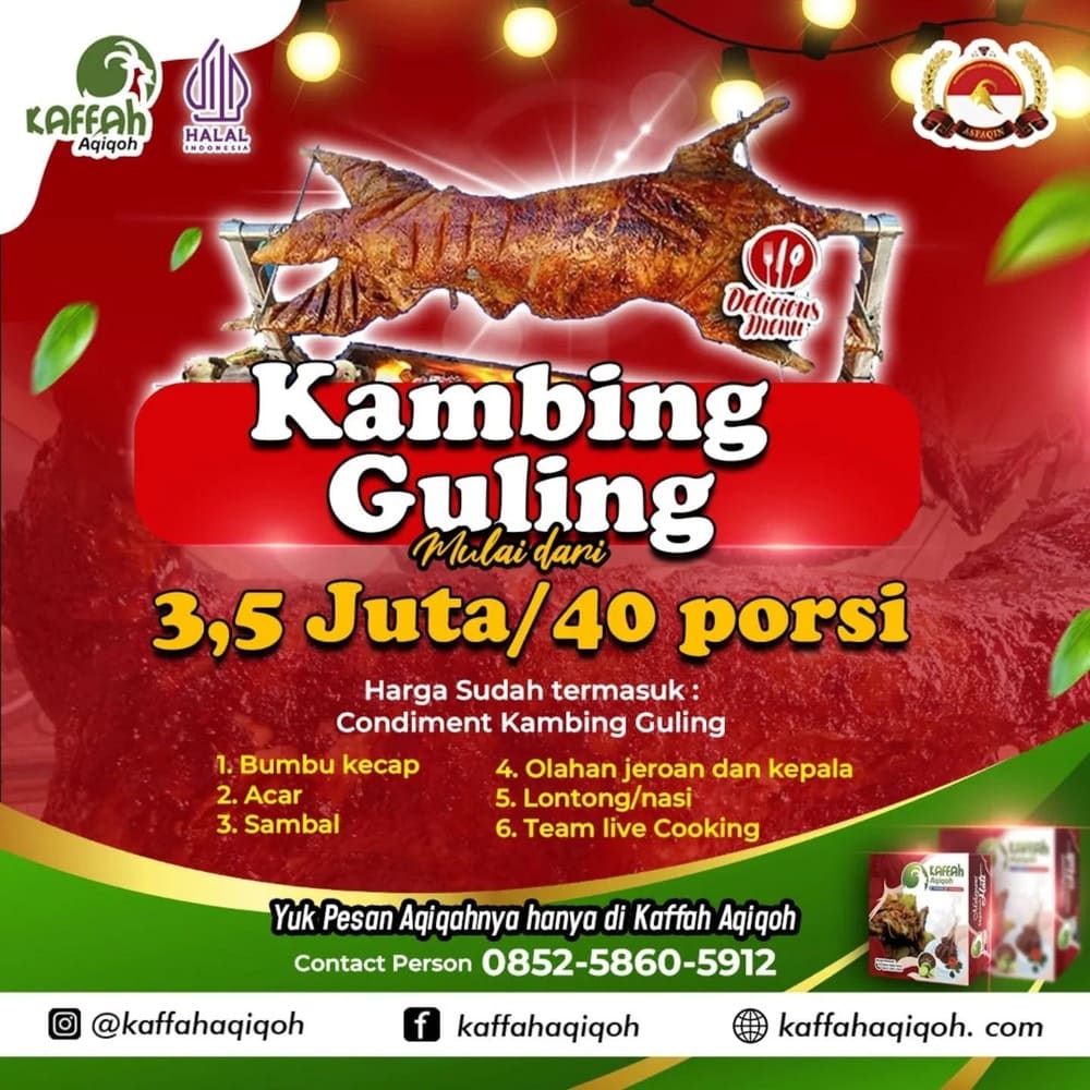 Kambing Guling Probolinggo: Live Cooking untuk Pesta Pernikahan & Aqiqah