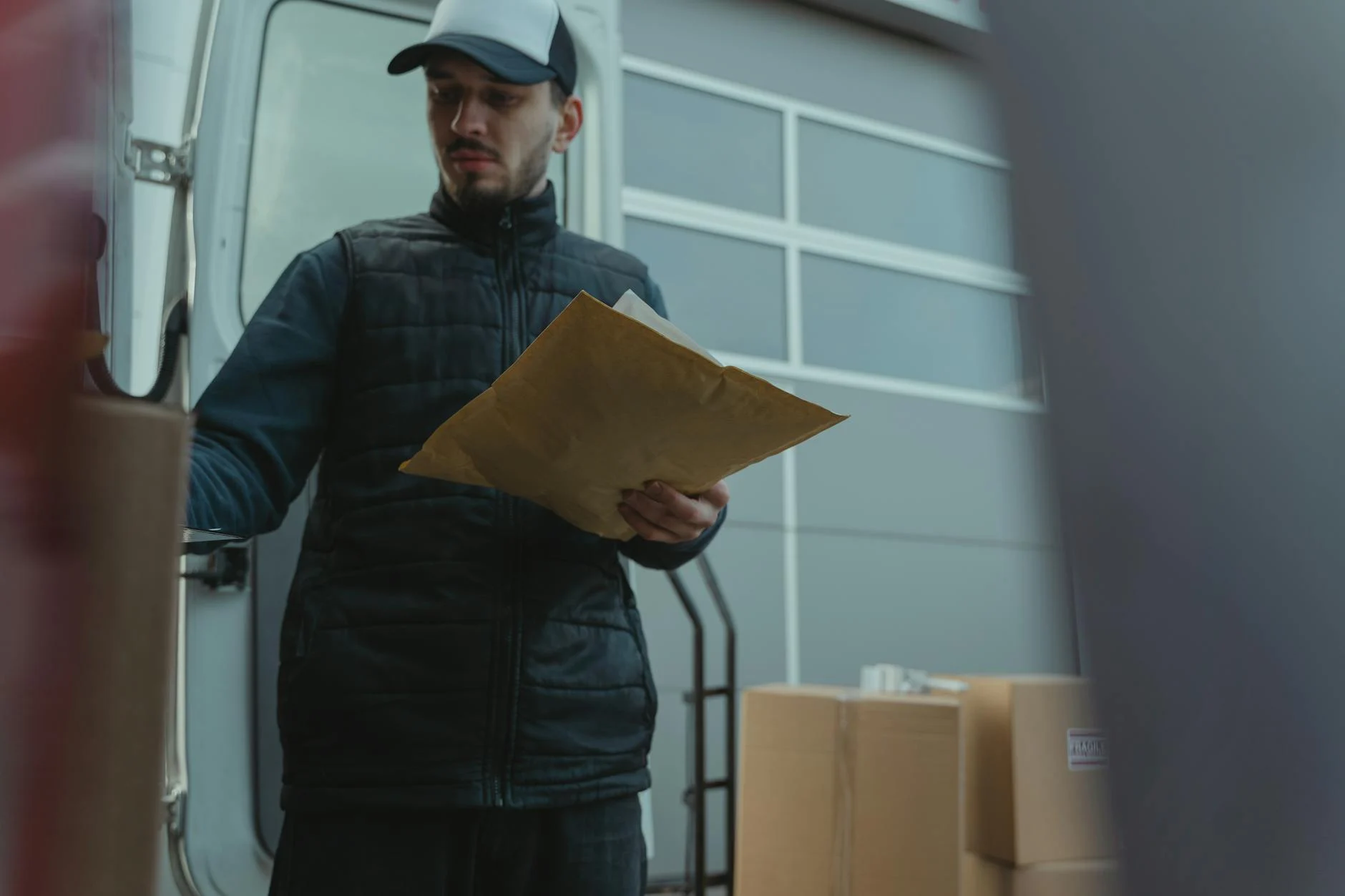 Office Building Delivery Man