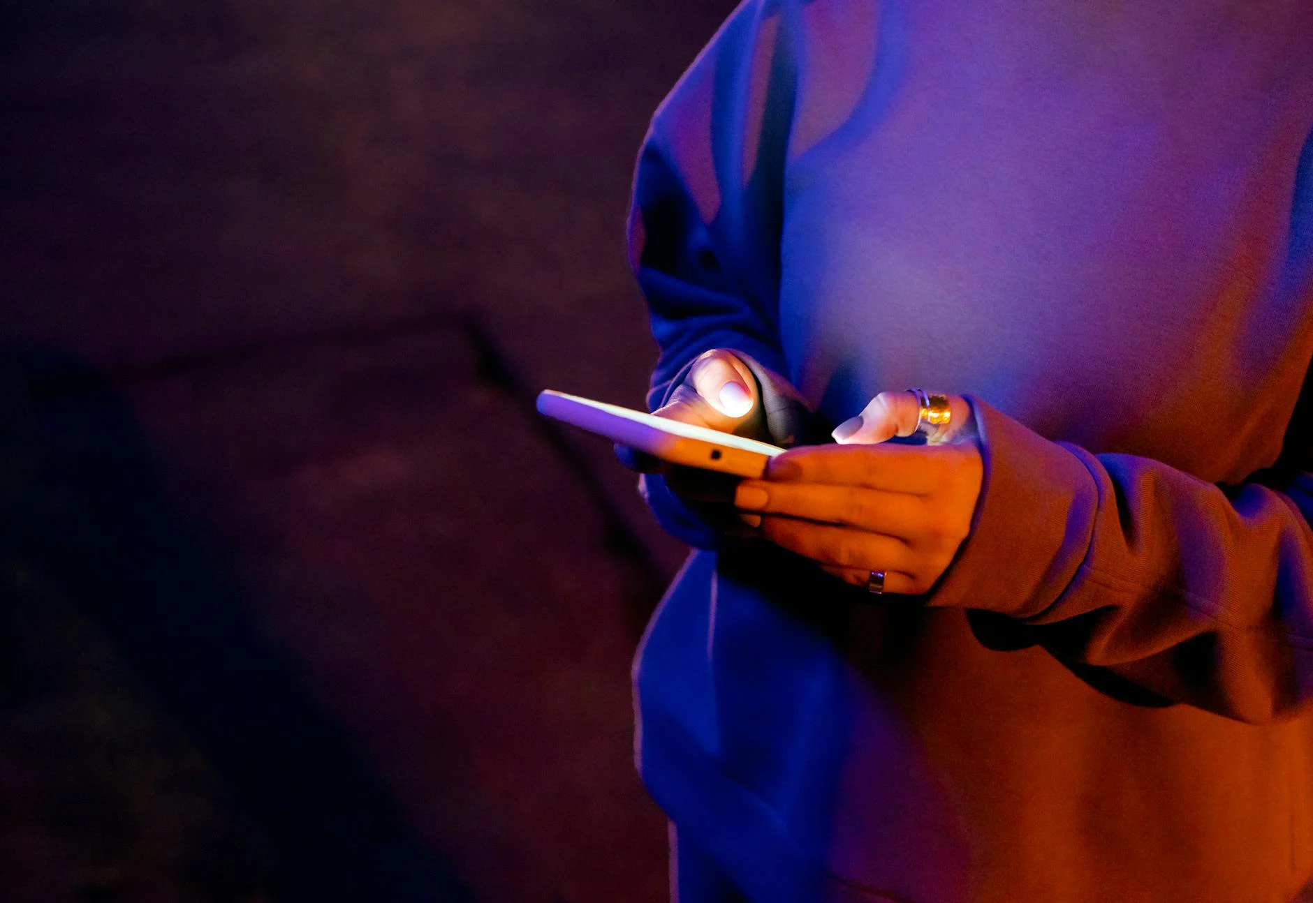 Smartphone Hands Typing